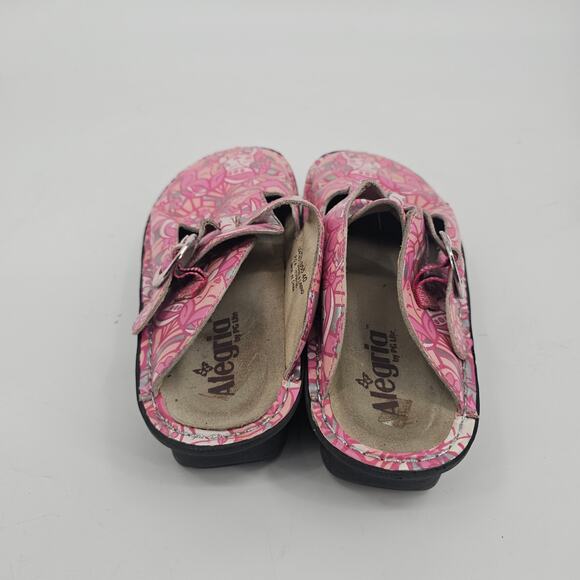 Alegria Donna Friends Pink Patent Leather Clog Shoe Women's EU 40 US 9.5/10 - Picture 4 of 12